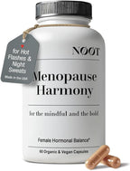NOOT Menopause Harmony - Menopause Supplements for Women, Night Sweats & Hot Flash Relief, Hormone Balance for Women with Aguaje Fruit, Genistein and Vitex, Biohacking & Nootropics, 60 Capsules