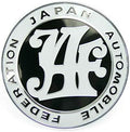 Japan Automobile Federation JDM JAF Black Emblem Badge for Toyota Front Grille