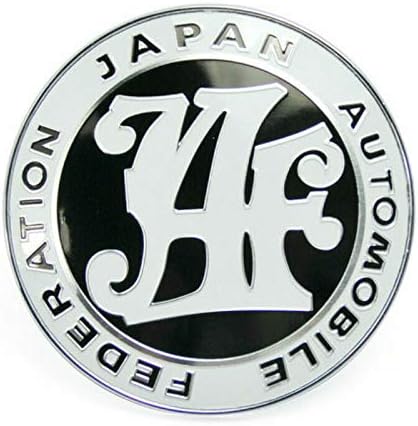 Japan Automobile Federation JDM JAF Black Emblem Badge for Toyota Front Grille