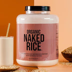 NAKED Rice 1Lb - Organic Brown Rice Protein Powder - Vegan Protein Powder, GMO Free, Gluten Free & Soy Free. Plant-Based Protein, No Artificial Ingredients - 15 Servings (Pack of 2)