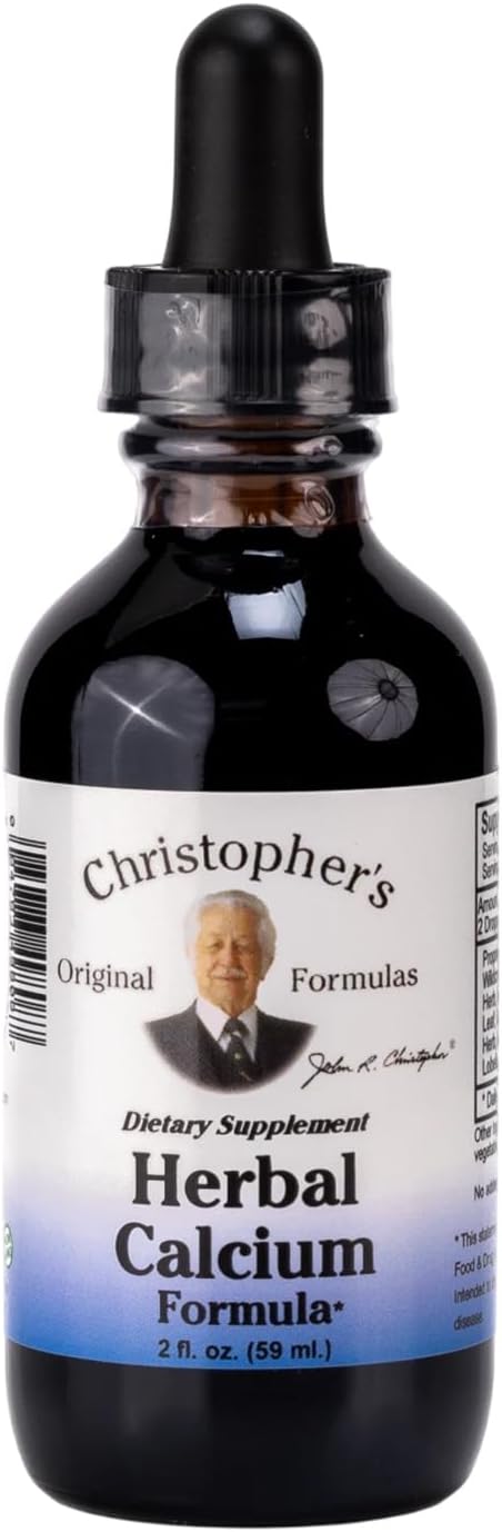 Christopher's Original Formulas Herbal Calcium Extract, Natural Bone Health Support, 2 oz