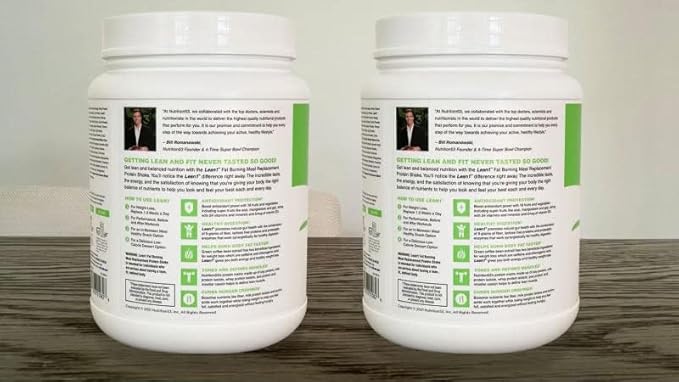 Lean1 Meal Replacement Protein Shake, Vanilla Flavor, 2-PACK of 15 Serving Tubs
