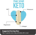 Vitamin Bounty Tune Your Keto Multivitamin with Magnesium & Potassium - Daily Supplements for Men & Women on Keto Diet - Energy & Cramp Relief - Ketosis Support - GLP-1 Support - 90 Capsules