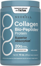 NeoCell Collagen Bio-Peptides Powder | 10oz | Super Hair, Skin, and Nails | Superior Absorption | Grassfed Protein Supplement | Advanced with 18 Essential Amino Acids
