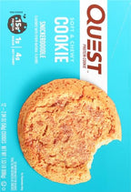 Quest Nutrition Snickerdoodle Protein Cookie,15g Protein,1g Sugar,4g Net Carbs,Keto Friendly,High-Protein,Low Carb;,12 Count (Pack of 2)