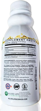 LiquiVive Liquid Collagen Protein Peptides Concentrate | Pure Hydrolyzed Super Multi Collagen Hydrolysate Health Drink | Higher Direct Absorption Than Powder Pills & Capsules | Colageno Liquido