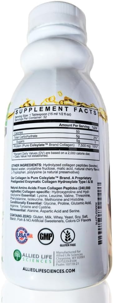LiquiVive Liquid Collagen Protein Peptides Concentrate | Pure Hydrolyzed Super Multi Collagen Hydrolysate Health Drink | Higher Direct Absorption Than Powder Pills & Capsules | Colageno Liquido
