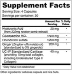 Wellness Resources JointAll - Joint Support Supplement with Natural Hyaluronic Acid, UC-II Collagen, Glucosamine, Chondroitin for Joint Strength and Comfort (120 Capsules) …