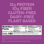 No Nuts! Blueberry & Vanilla Protein Bars – Nut-Free & School-Safe | 12g Plant Protein, Vegan, Gluten-Free, Non-GMO, Organic, Kosher | 12 Count