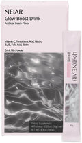 NE:AR Glow Boost Drink – 250mg Pure Glutathione + 500mg Vitamin C – Sugar-Free Beauty Powder for Skin Brightening & Hydration – Refreshing Flat Peach Flavor – Made in Korea