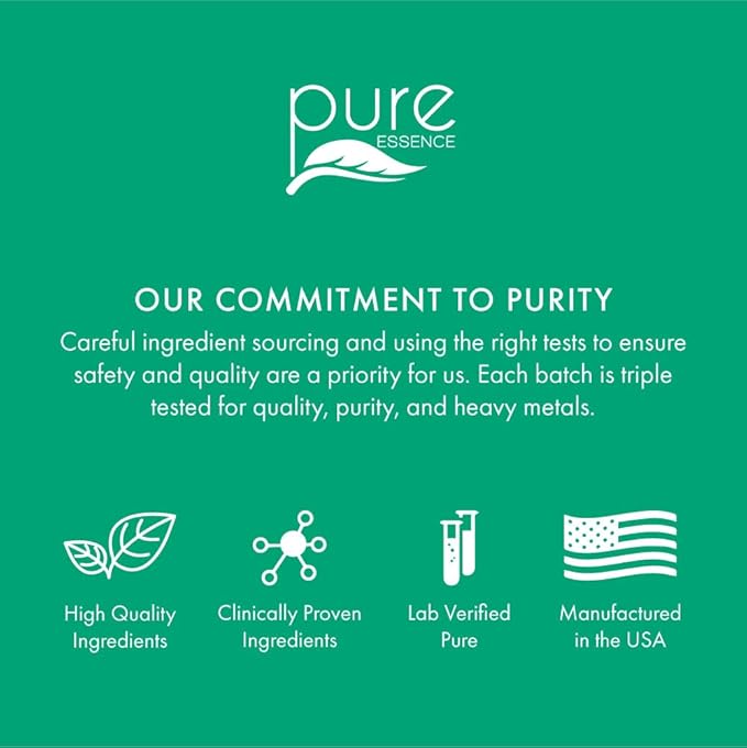 Energy Plus by Pure Essence - Caffeine Free, All Natural Herbal Energy and Focus Supplement - Smooth, No Jitters No Crash - 120 Tablets