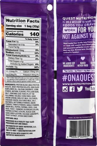 QUEST Quest Chips Loaded Taco, 1 CT
