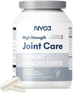 NYO3 Glucosamine 1500mg with Chondroitin MSM 120 Capsules Collagen Peptide | Joint Support Supplement, 30 Day Supply Joint Health (Products Nearing Expiration)