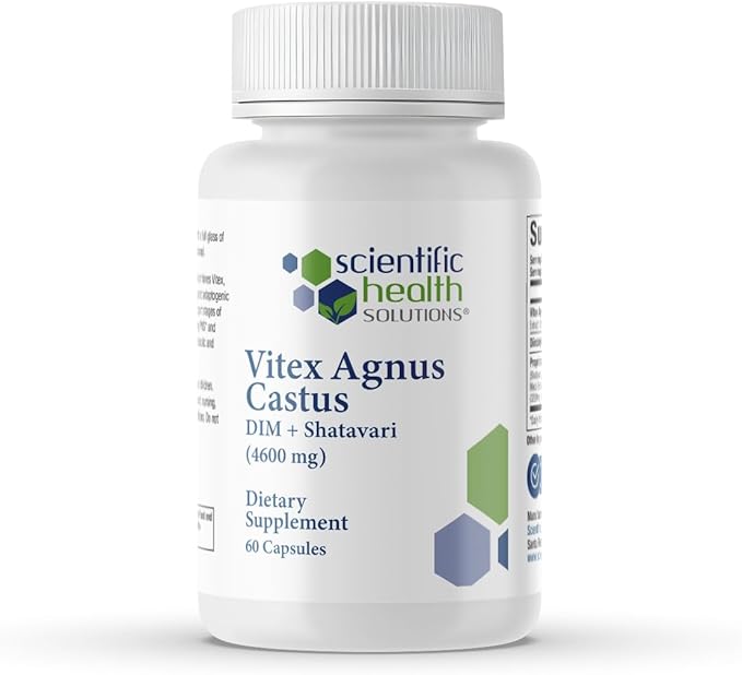 Vitex + DIM + Shatavari Hormone Balance Supplement – PMS, Menopause & Cycle Support for Women – Adaptogenic Complex with Maca, Ashwagandha, Dandelion – Vegan – 60 Capsules