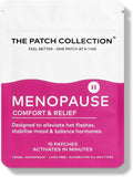 The Patch Collection® - Ultimate Menopause Support Patch for Women | Hot Flushes, Night Sweats, Fatigue, Mood, Sleep | 100% Natural & Vegan, Latex Free (Pack of 15)