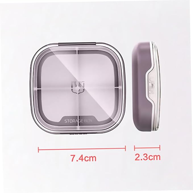 SHERCHPRY 1Pc Portable Mini Medicine Holder Sealed Pill Organizer Compact Storage for Travel Design for and Items for Daily Use Go