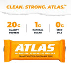 Atlas Real Food Protein Bar – 20g Clean Protein, 1g Sugar, No Seed Oils, No Artificial Sweeteners (Variety, 12 Count)