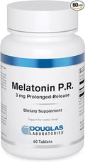 Douglas Laboratories Melatonin Prolonged Release - 3 mg Melatonin - Sleep Support Supplement - For Hormone Balance, Relaxation, Antioxidants & Immune System* - 60 Tablets