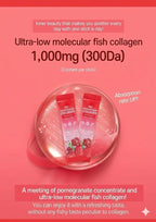 HAMCHOROKRg+ Anti-Aging Korean-Beauty Pomegranate Collagen Jelly 20g x60 Stick/ + Ginseng Concentrate + Vitamin C&E for Immune Support, Skin, Hair, Nail & Joint(60)