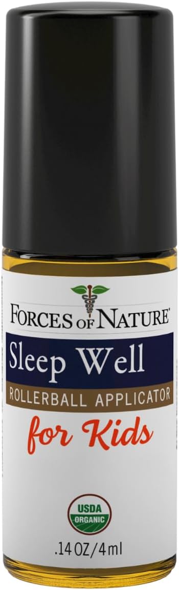 Forces of Nature Natural Sleep Support for Kids, Organic Homeopathic Remedy with Oats and Valerian, 4ml