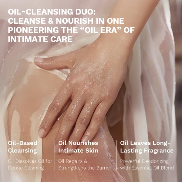 APoEM Secret Intimate Cleansing Oil 150ml, Feminine Wash for Hydration with Evening Primrose & Chamomile, Non-Greasy (1)