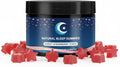 ZAYMAN Melatonin Free Sleep Gummies, Natural Sleep Aid Gummies with L-Theanine, Magnesium Glycinate, Valerian Root, Passionflower - Sugar Free, Strawberry Flavor, Vegan, 60 Count