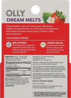 OLLY Extra Strength Sleep Fast Dissolve Tablets, 5mg Melatonin, Vegan, Strawberry - 30ct (Pack of 2)