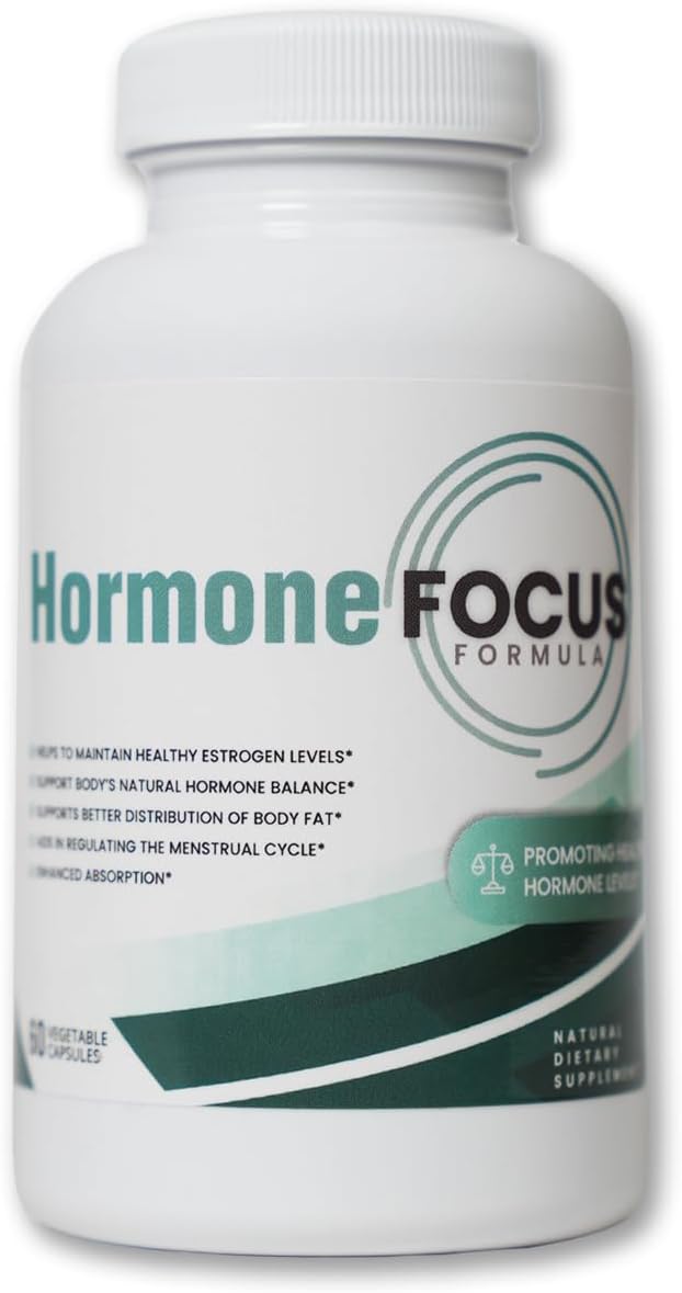 Hormone Focus – Estrogen Balance for Women - DIM Supplement with Diindolylmethane, Calcium D-Glucarate & BioPerine – Supports Hormonal Health, Mood, Energy, Mental Clarity, Clear Skin & Weight