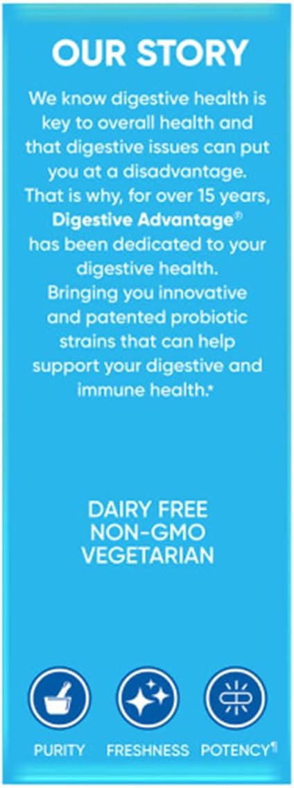 Digestive Advantage Lactose Defense Enzymes + Probiotics for Women & Men Occasional Bloating, Lactose Breakdown, Minor Abdominal Discomfort, Immune Support, 96 Count Capsules (4 Pack)