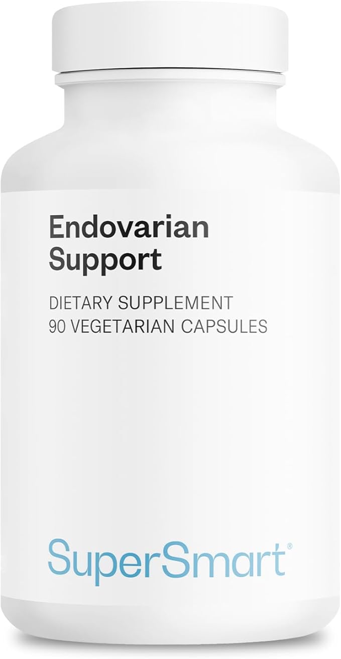 Supersmart Endovarian Support (Advanced Formula) - Natural Supplement with Pea, NAC, ALA, Magnesium, Trans-Resveratrol | Non-GMO & Gluten-Free - 90 Vegetarian Capsules