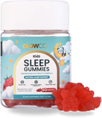 GLOWCO Magnesium Glycinate Sleep Gummies for Kids 4+ – Melatonin Free, Gentle Calm Magnesium Gummies, Sugar Free, Vegan (Pack of 1)