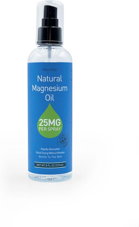 Magnesium Spray, Pure Magnesium Oil Spray for Feet,Ideal Gift for Muscle Relaxation&Better Sleep,Rapid Absorption,Quick Drying Without Residue-Unflavored.