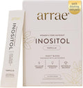 Arrae Inositol Supplement for Women - Supports Healthy Hormonal Balance, Regular Cycles, & Ovarian Health - 40:1 Myo & D-Chiro Raton with Lactoferrin & Folate - Vanilla Flavor - 30 Pack