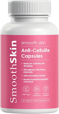 Smooth Skin & Circulation Support Capsules, Plant-Based Dietary Supplement, Helps Reduce Appearance of Cellulite, Supports Skin Elasticity, 60 Vegan Capsules, Gluten-Free, Sugar-Free