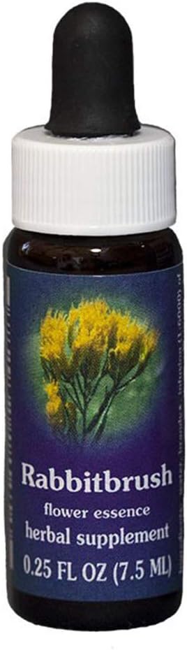 Flower Essence Services Supplement Dropper, Rabbit Brush, 0.25 Ounce