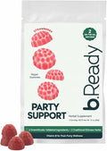b.Ready Morning Wellness Gummies for Travel & Daily Balance with Vitamin B Complex, Milk Thistle & Prickly Pear | Strawberry Flavor Vegan Gummies for On-the-Go Lifestyle (2 Servings)