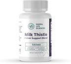 Milk Thistle+ Liver Support Blend | 580mg with Turmeric, Dandelion Root, Beet, & Black Pepper | for Liver Enzyme Support, Detox & Antioxidant Defense | 60 Capsules