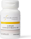 Integrative Therapeutics Lipase Concentrate-HP - Enzyme Supplement for the Digestion of Fats - Nutrient Absorption & GI Tract Health Support* - Dairy-Free & Vegan - 90 Count (45 Servings)