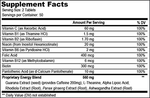 Energy 100 Count (Pack of 3)