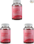 Amazon Elements - Adult Women’s Organic Multivitamins, 90 Gummies (30 Servings), Vegetarian, Gluten Free (Previously Revly) (Pack of 3)