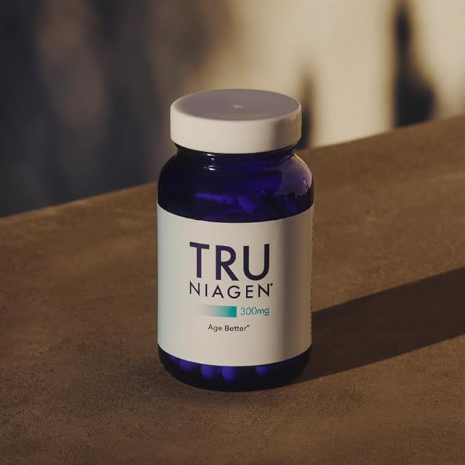 TRU NIAGEN Patented NAD Supplement for Brain Function, Anti Aging & Cell Regeneration, 300mg Niagen, 30 Servings | Supports Cellular Energy, Muscle | Nicotinamide Riboside (NR) Take 1 Daily | 2 Bottle