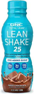 GNC Total Lean Lean Shake 25 - Swiss Chocolate - 12 Bottles