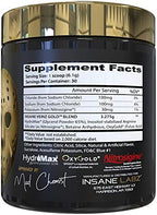 Insane Labz Insane Veinz Gold, Nitric Oxide Non Stimulant pre Workout Powder, Loaded with Hydromax, Nitrosigine, Increases Vascularity and Blood Flow, 30 Srvgs, Gummy Candy