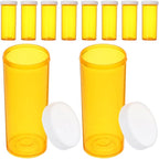 VICASKY 20pcs Small Pill Organizer and Medicine Container Set, Plastic Travel Pill Case with Tight Lid, Compact Empty Organizer for Nutritional Supplements and Tablets in Purse