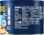 PLANTERS Lightly Salted Cashews, Cashew Halves & Pieces, Plant-Based Protein, 8 Oz Canister, Great Party Snack (Pack of 2)