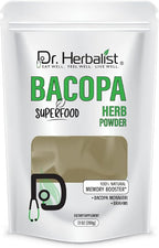 Dr. HERBALIST Bacopa Monnieri Extract Powder 200g - Brahmi Leaf Extract for Cognitive Wellness & Mental Performance
