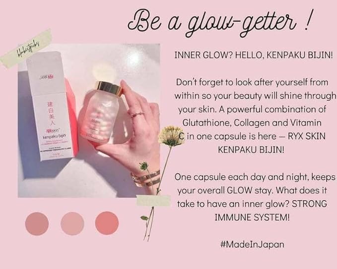 Ryxskin Japan Collagen + Anti Aging + Detox Kenpakubijin Supplement 62 Capsule