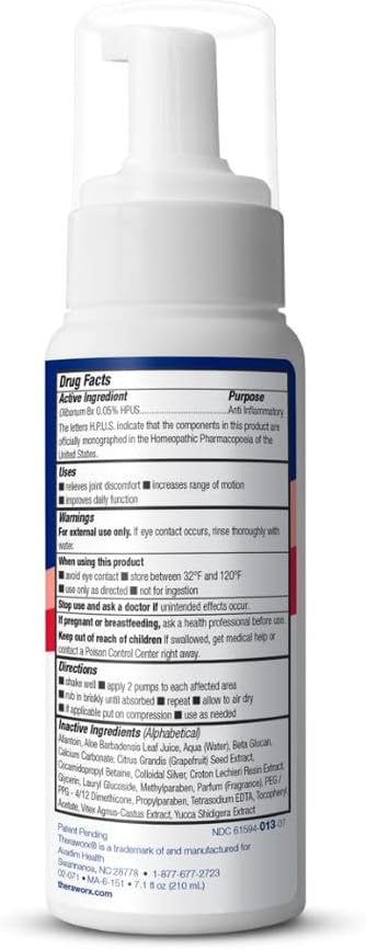 Theraworx Fast-Acting Joint Relief Foam Joint Discomfort & Inflammation Relief - 7.1 oz - 1 Count
