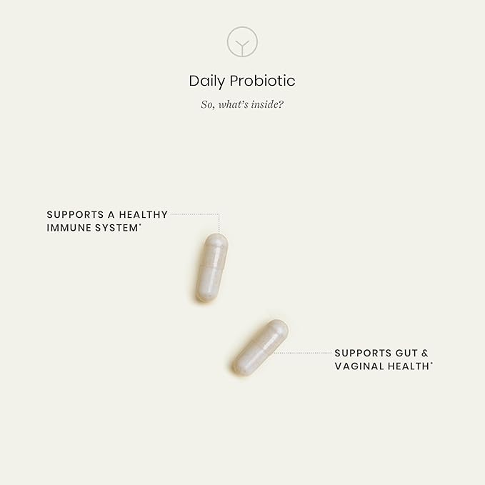 Perelel Daily Probiotic, Women’s Supplement with 10 Billion CFU, Supports Vaginal Health & Everyday Digestive, Soy and Gluten Free, Non GMO, Shelf Stable, 60 Capsules