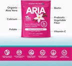 Designer Wellness, Aria, Women's Wellness Low Calorie Vanilla Protein Powder with Biotin, Vitamin C and Organic Aloe, Vanilla Blossom, 1.85 Pound